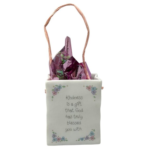 Precious Moments Porcelain Gift Bag 1993 Kindness Reflection Gods Love 255688 - Picture 16 of 16